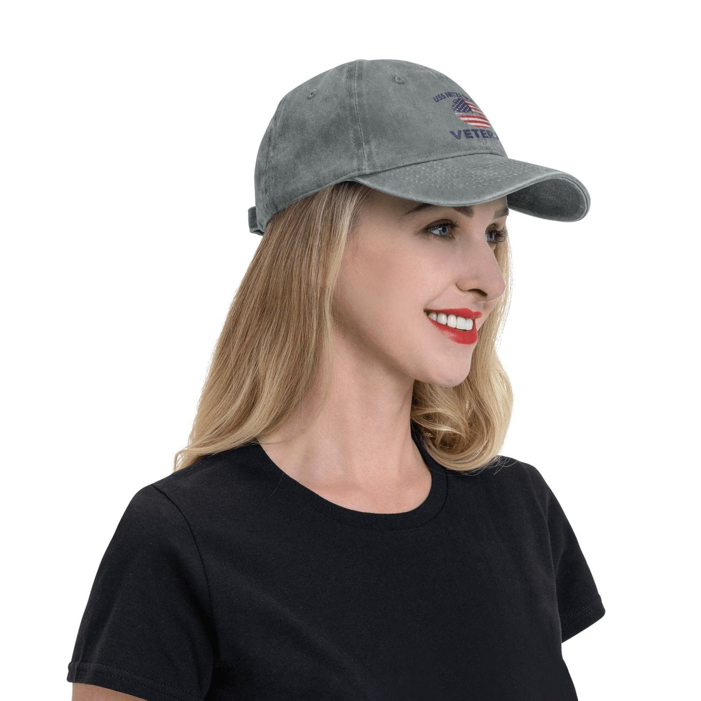 USS Nitze (DDG-94) print Unisex baseball cap adjustable sport hat veteran cap