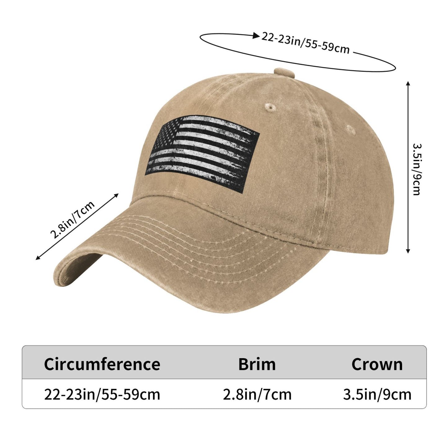 American Retro Flag Printed unisex baseball cap adjustable cap outdoor sun hats trucker hat