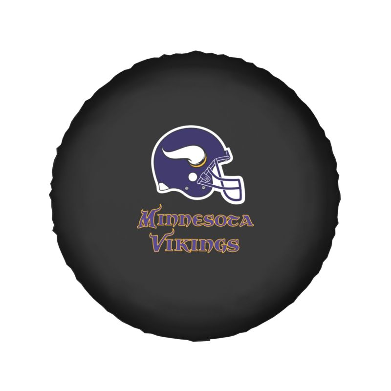 Minnesota Vikings3 Car tire protection cover spare tire waterproof and dustproof cover