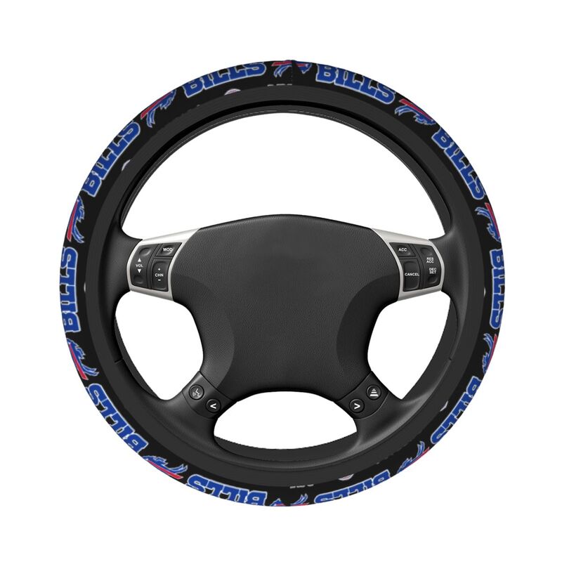 Buffalo Bills 1 Printed car protective cover elastic steering wheel cover