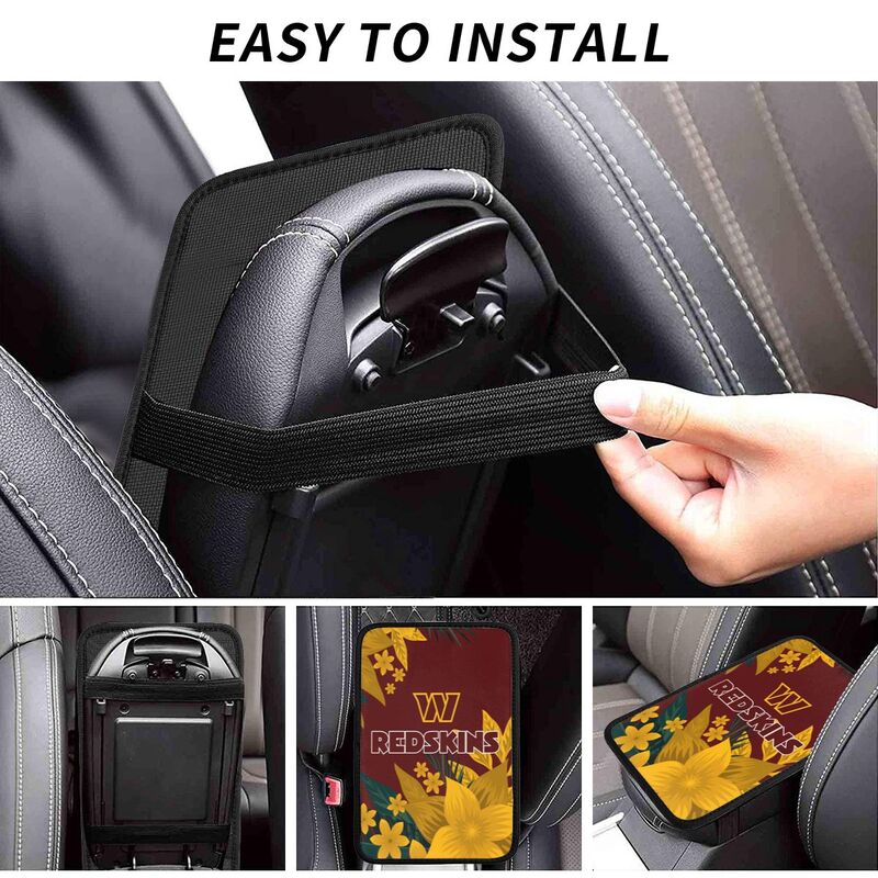 Washington Redskins Car armrest box protective cover car center console armrest pad