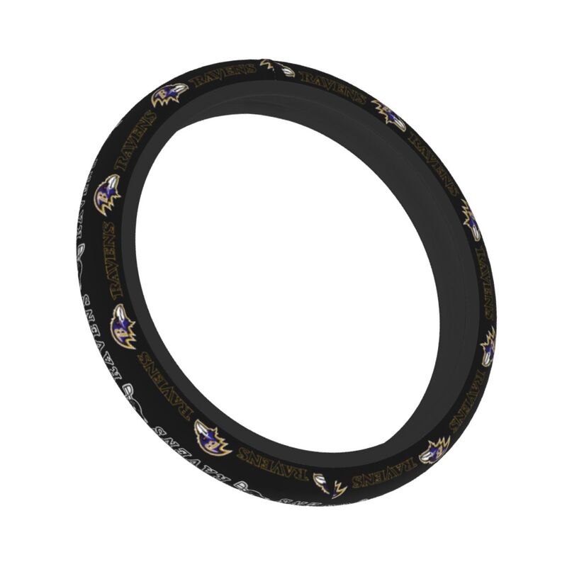 Baltimore Ravens Printed car protective cover elastic steering wheel cover