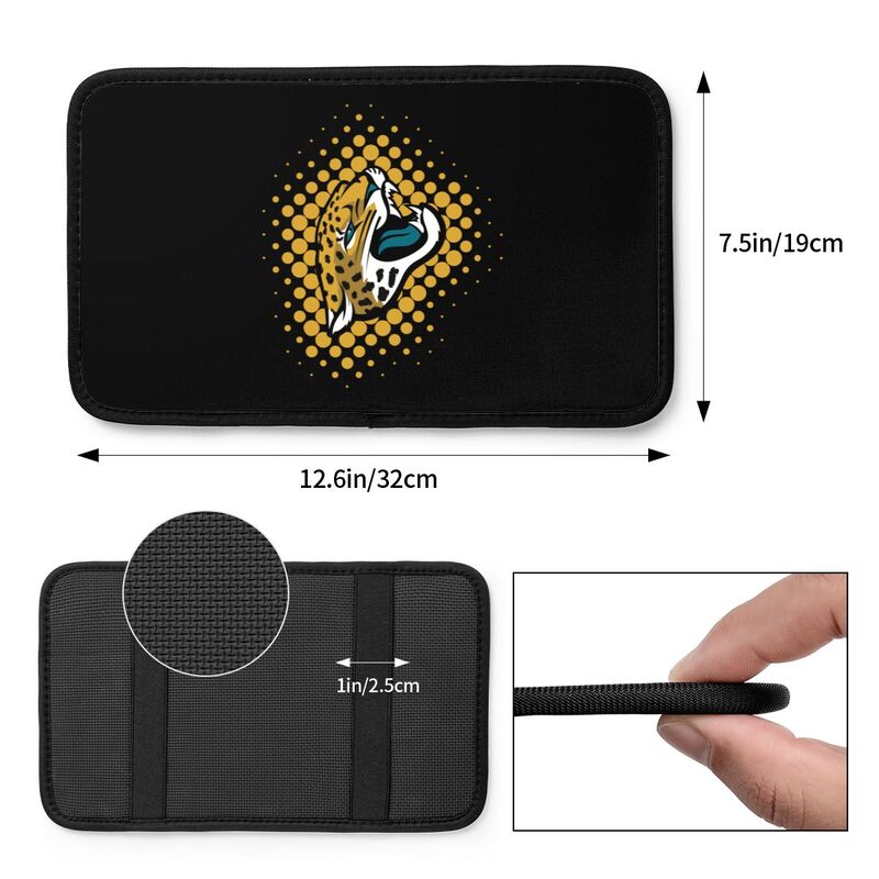 Jacksonville Jaguars Printed car armrest box cushion armrest protective cover