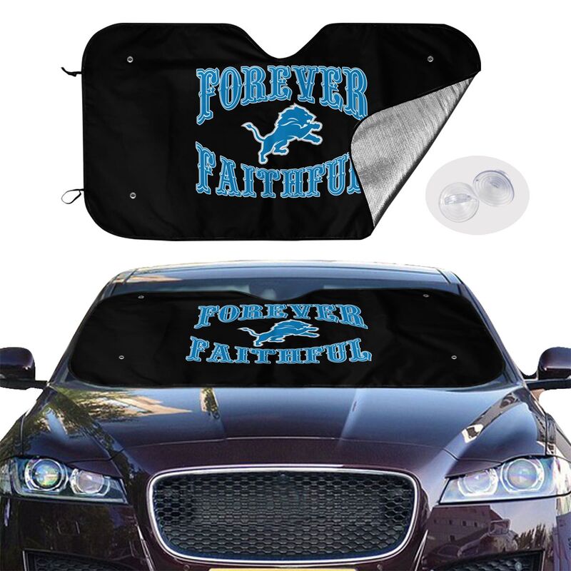 Detroit Lions Printing car multi size front windshield sunshade car windshield sunshade