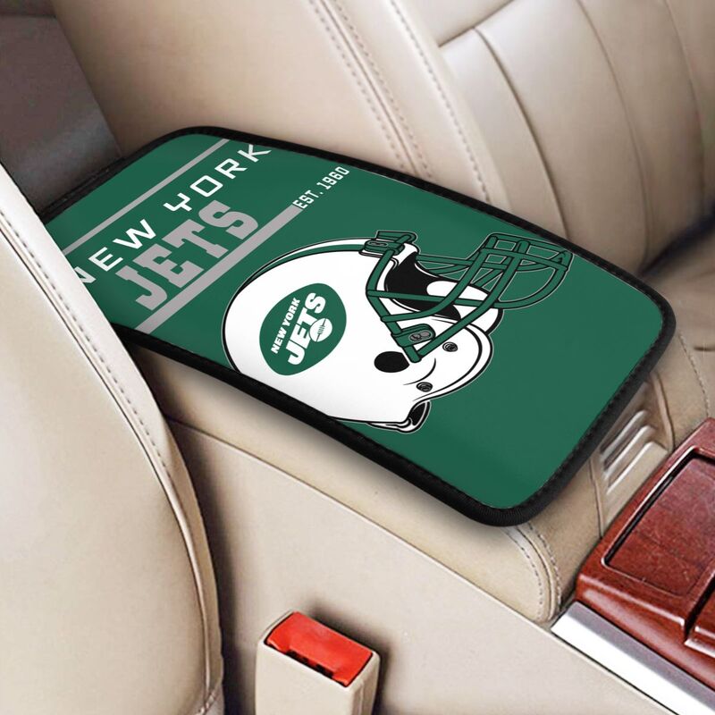 New York Jets Print car armrest box cushion armrest protective cover