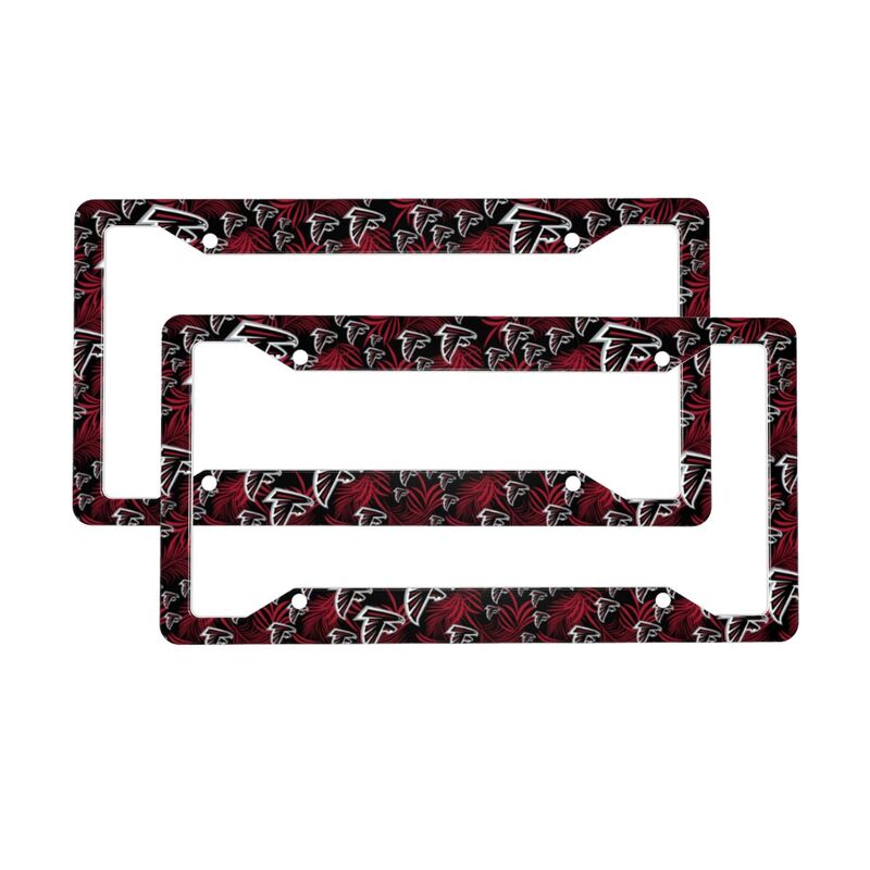 Atlanta Falcons Print Car license plate frame four hole license plate holder (one pair)