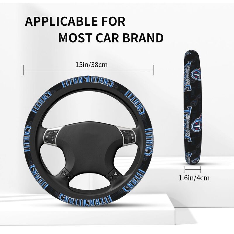 Tennessee Titans Printed elastic steering wheel cover breathable protective cover
