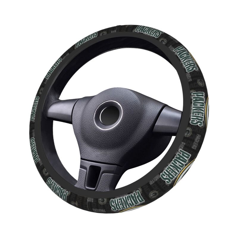 Green Bay Packers 1 Printed breathable anti slip cover elastic steering wheel cover