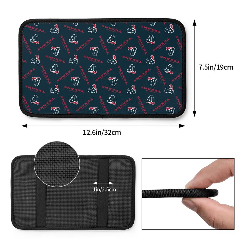Houston Texans Printed armrest protective cover car armrest box cushion