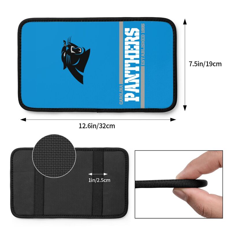 Carolina Panthers Printed car armrest box pad Protective pad