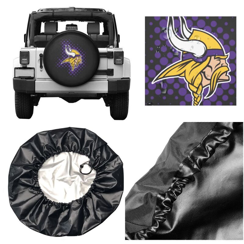 Minnesota Vikings Printing tire protection cover car sun protection tire protection cover