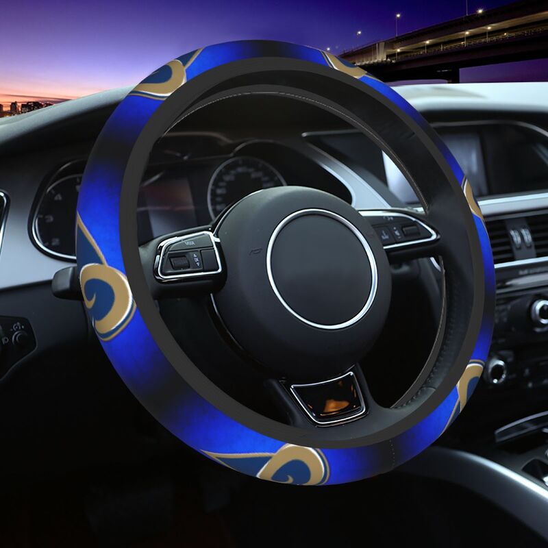 Los Angeles Rams 1 Printed breathable elastic steering wheel protective cover