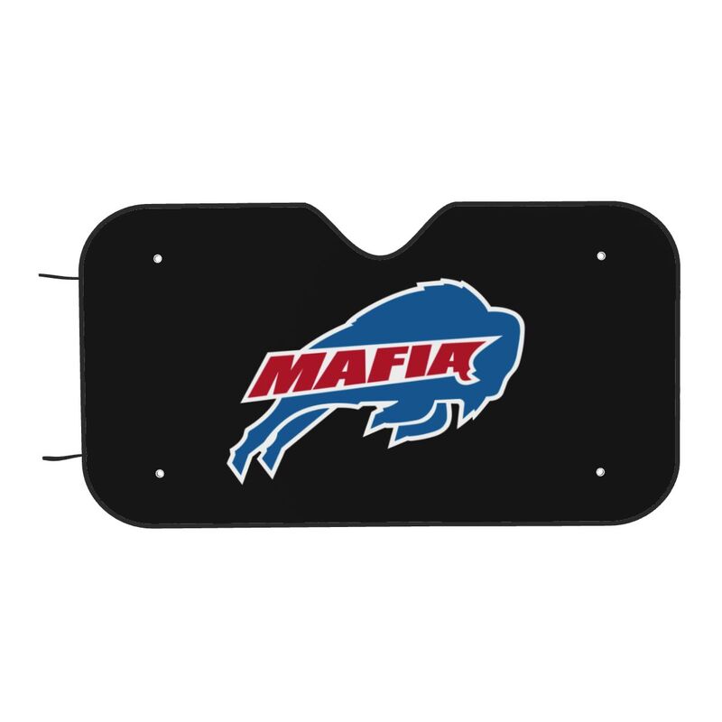 Buffalo Bills 3 Printed car multi size front windshield sunshade car windshield sunshade