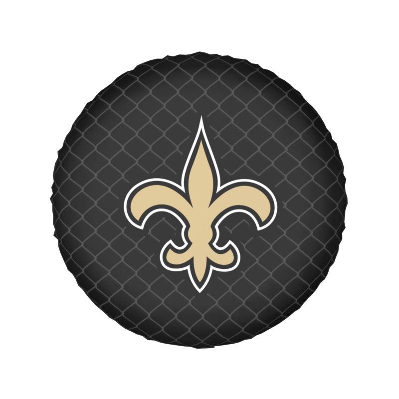 New Orleans Saints Grid background car tire waterproof dustproof protective cover