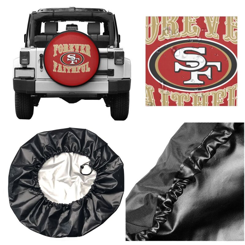 San Francisco 49ers Printing car spare tire dust protection cover tire protection cover