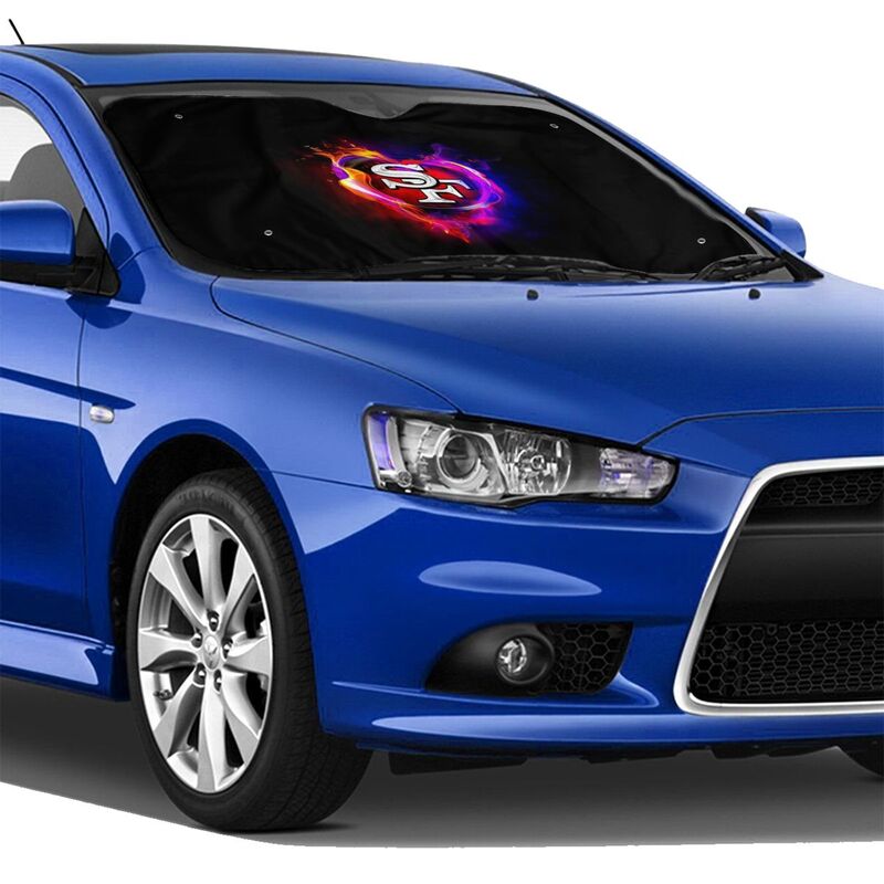 San Francisco 49ers Printing Car windshield sunshades is suitable front windshield sunshades