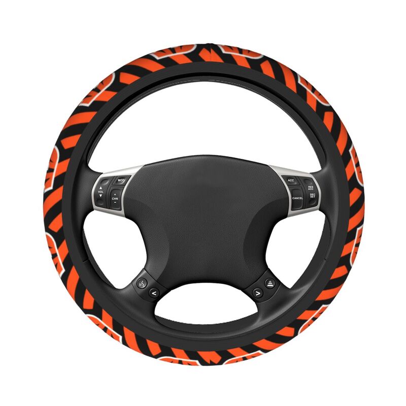 Cincinnati Bengals Printed breathable elastic steering wheel cover anti slip cover