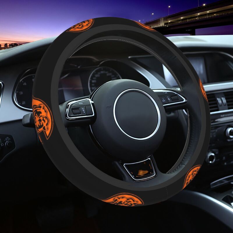 Chicago Bears 4 Printed elastic steering wheel cover anti slip breathable