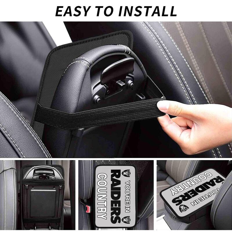 Las Vegas Raiders Printed car armrest box pad elbow support pad