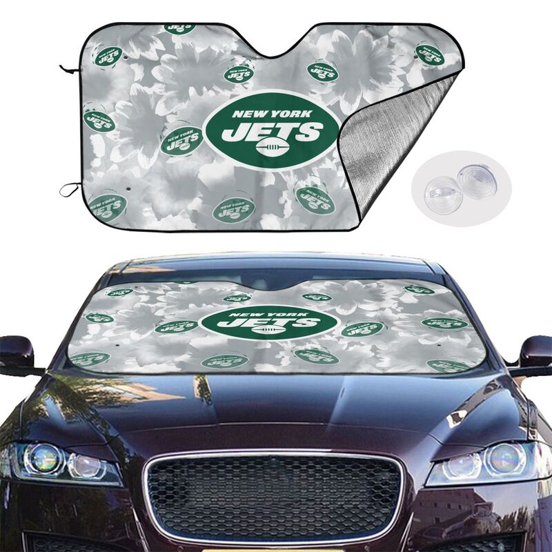New York Jets Printed multi size car front windshield sunshade car windshield sunshade