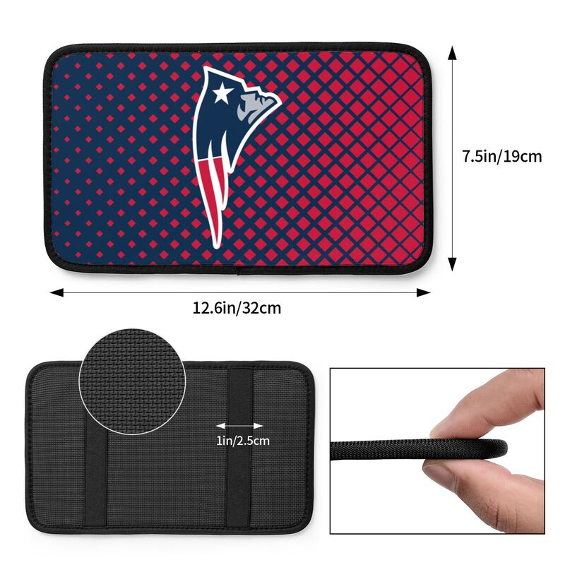 New England Patriots Car handrail box cushion Personalized printed car armrest cover