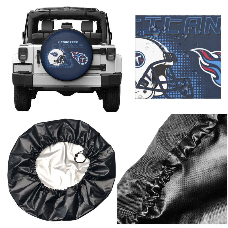 Tennessee Titans Print car tire protection cover car spare tire dust protection covers
