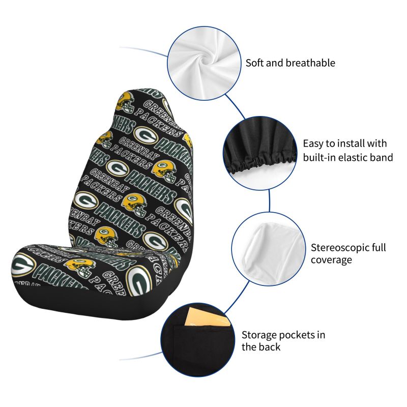 Green Bay Packers Printed seat dust protection cover car seat protective cover