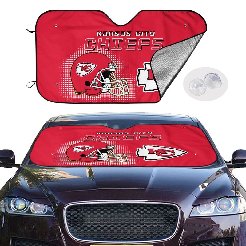 Kansas City Chiefs Printing Car windshield sunshades is suitable car front windshield sunshades