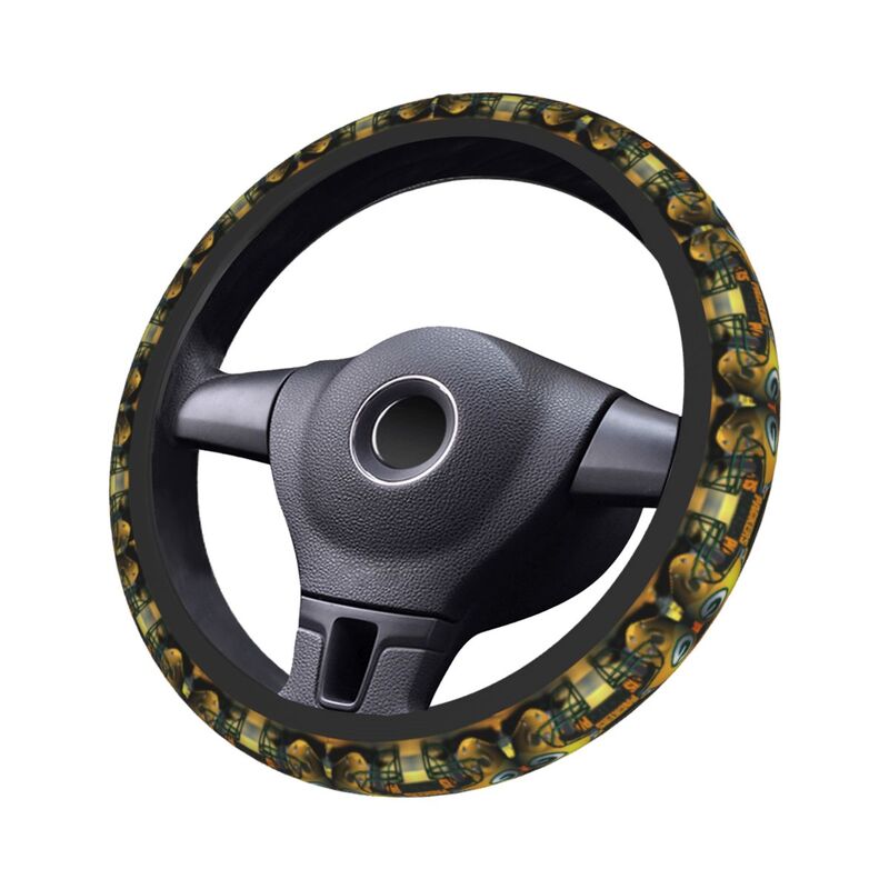 Green Bay Packers 2 Printed breathable anti slip cover elastic steering wheel cover