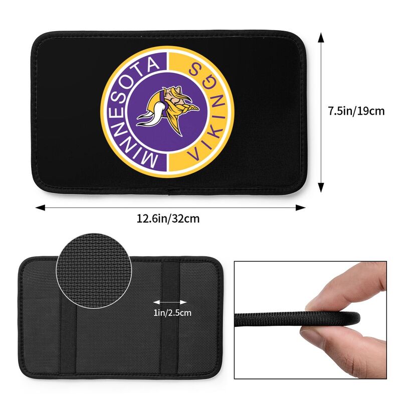 Minnesota Vikings print car armrest protective cover Car center console armrest pad