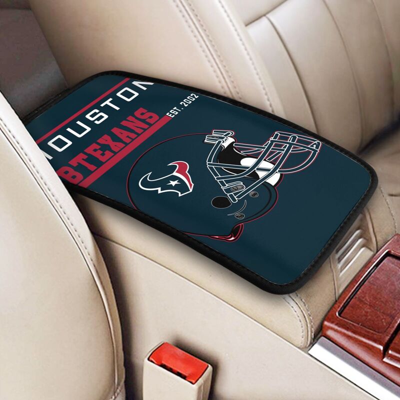 Houston Texans Print car armrest box cushion armrest protective cover