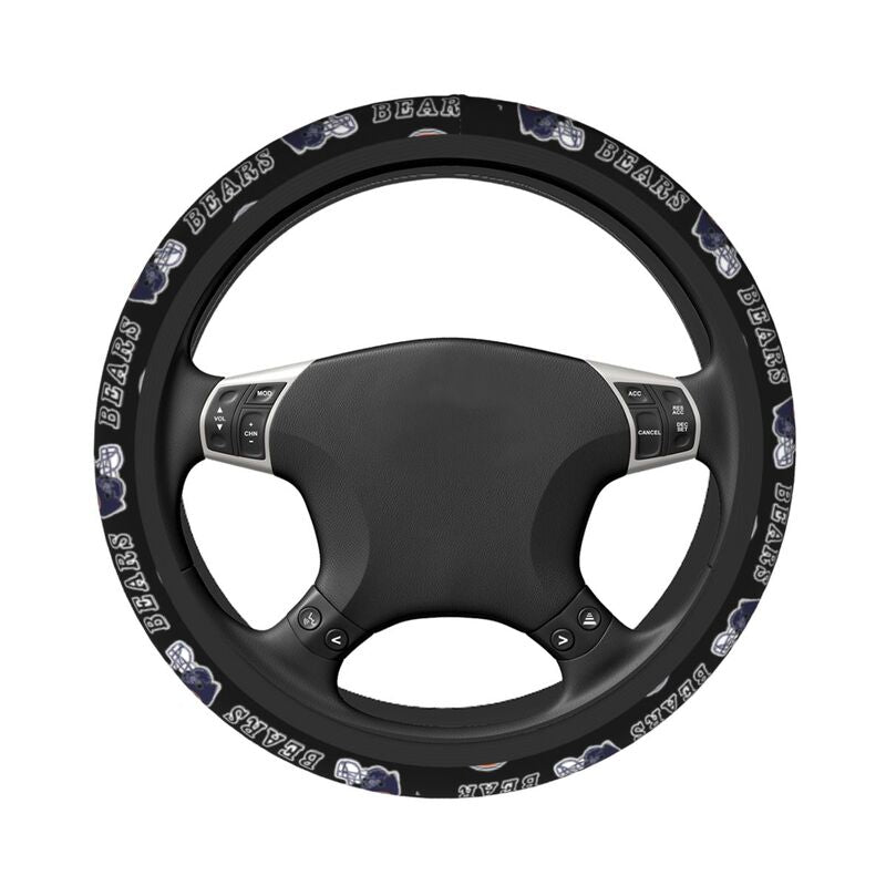 Chicago Bears 5 Printed car protective cover elastic steering wheel cover
