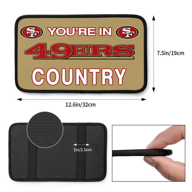 San Francisco 49ers Printed car armrest box pad elbow support pad
