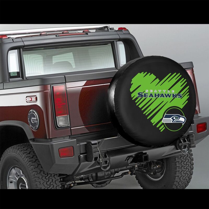 Seattle Seahawks Printed car spare tire dust protection cover tire protection cover
