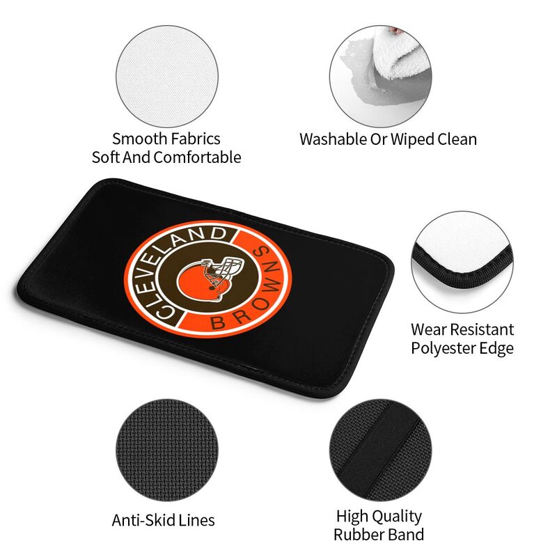Cleveland Browns print car armrest protective cover Car center console armrest pad
