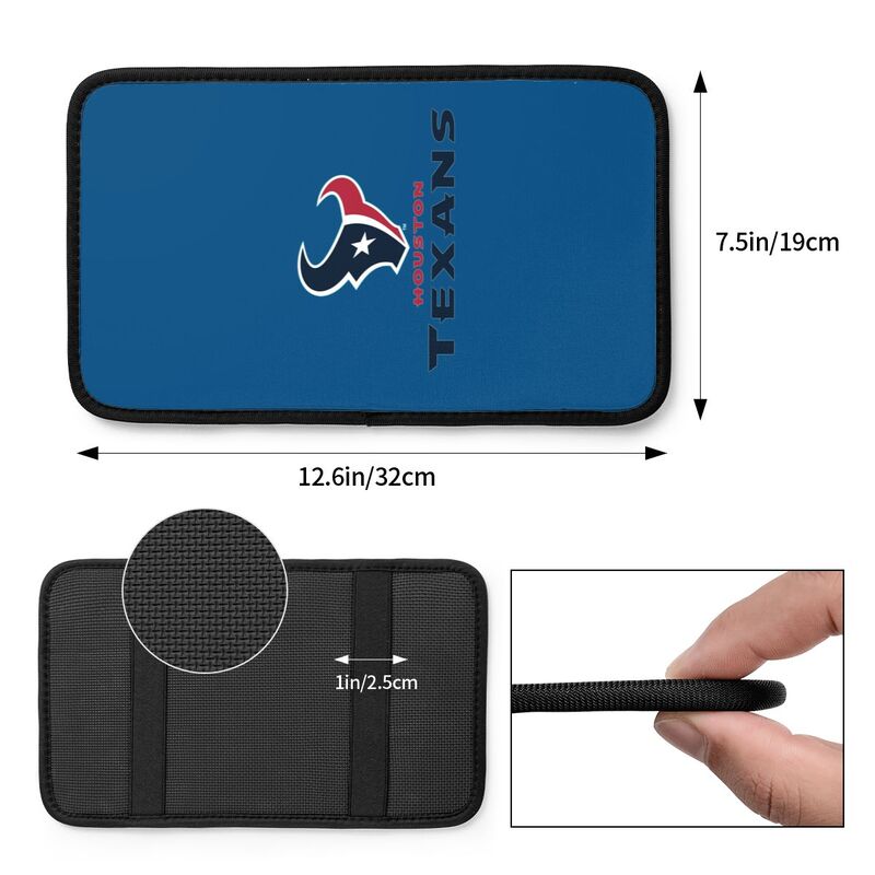 Houston Texans Printed car center armrest box pad anti slip pad