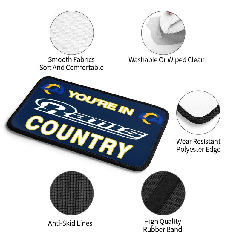 Los Angeles Rams Printed car armrest box pad elbow support pad