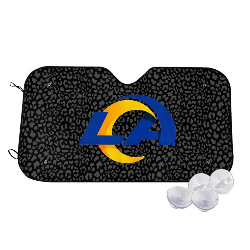 Los Angeles Rams 2 Printed Car windshield sunshades is suitable front Car windshield sunshades