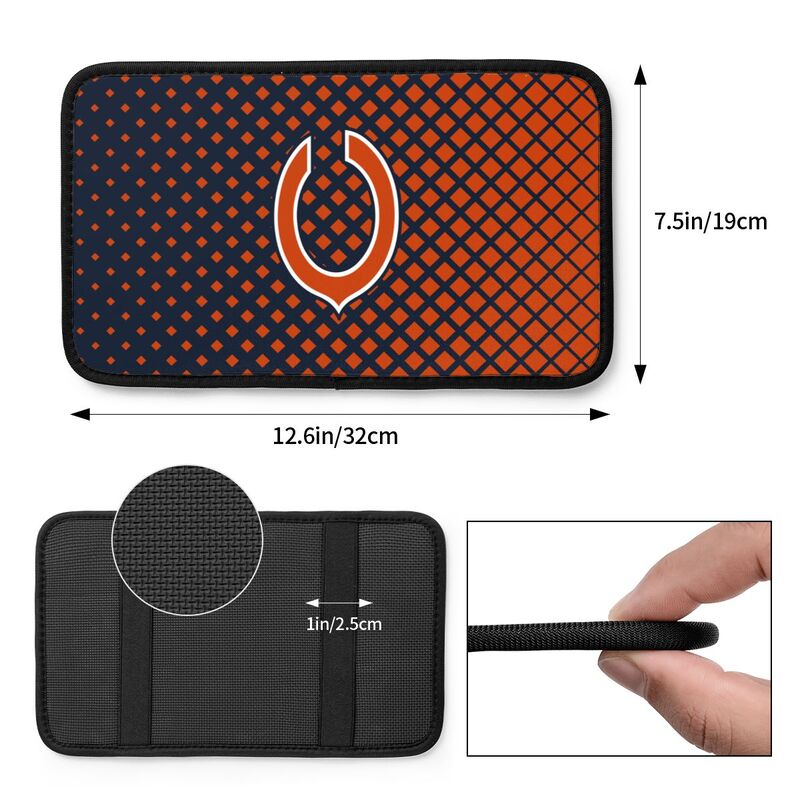 Chicago Bears Car handrail box cushion Personalized printed car armrest cover
