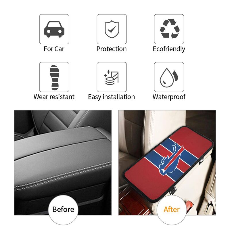 Buffalo Bills1 Protective pad for armrest box of printing vehicle