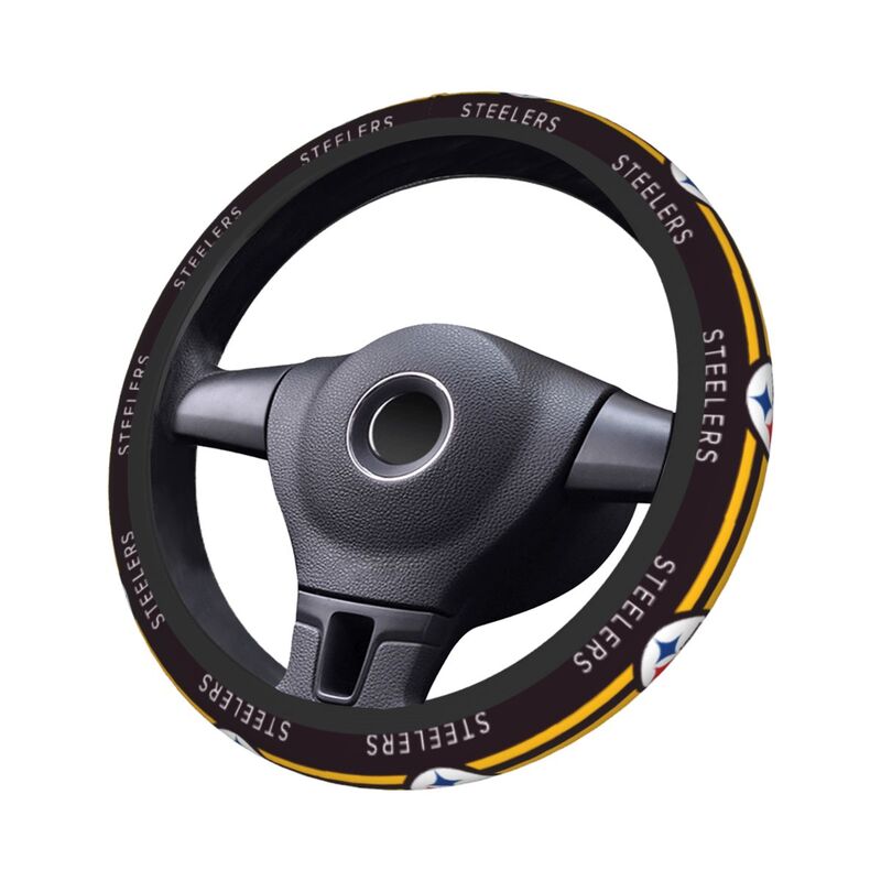 Pittsburgh Steelers Printed breathable anti slip cover elastic steering wheel cover