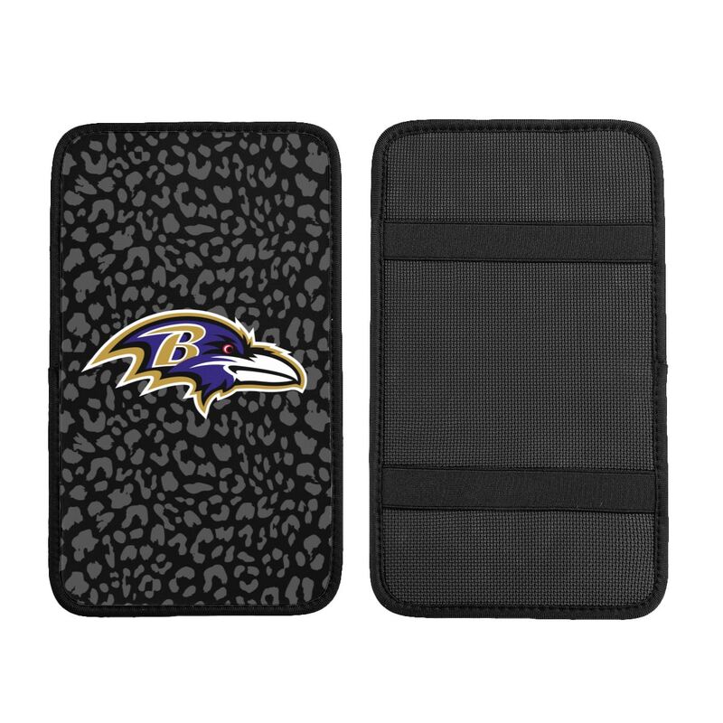 Baltimore Ravens print Car handrail box cushion Personalized car armrest cover