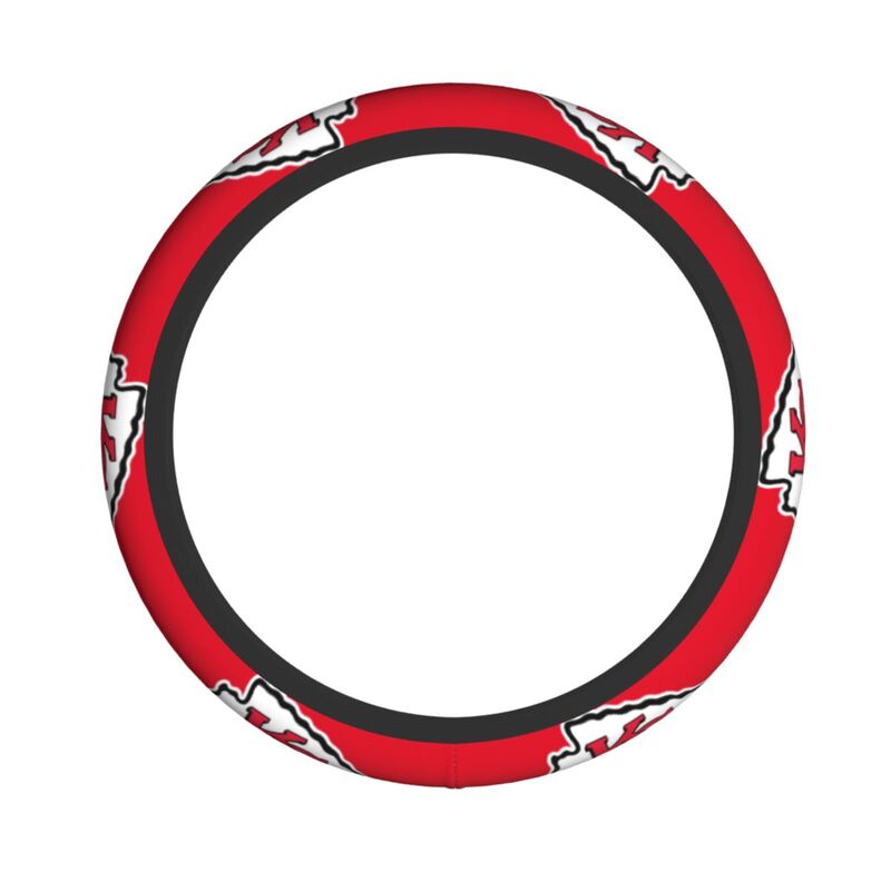 Kansas City Chiefs 2 Printed breathable elastic steering wheel cover