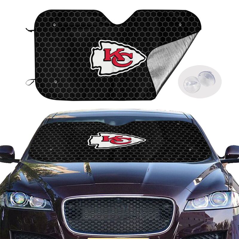 Kansas City Chiefs 2 Printed is suitable front Car windshield sunshades Car windshield sunshades