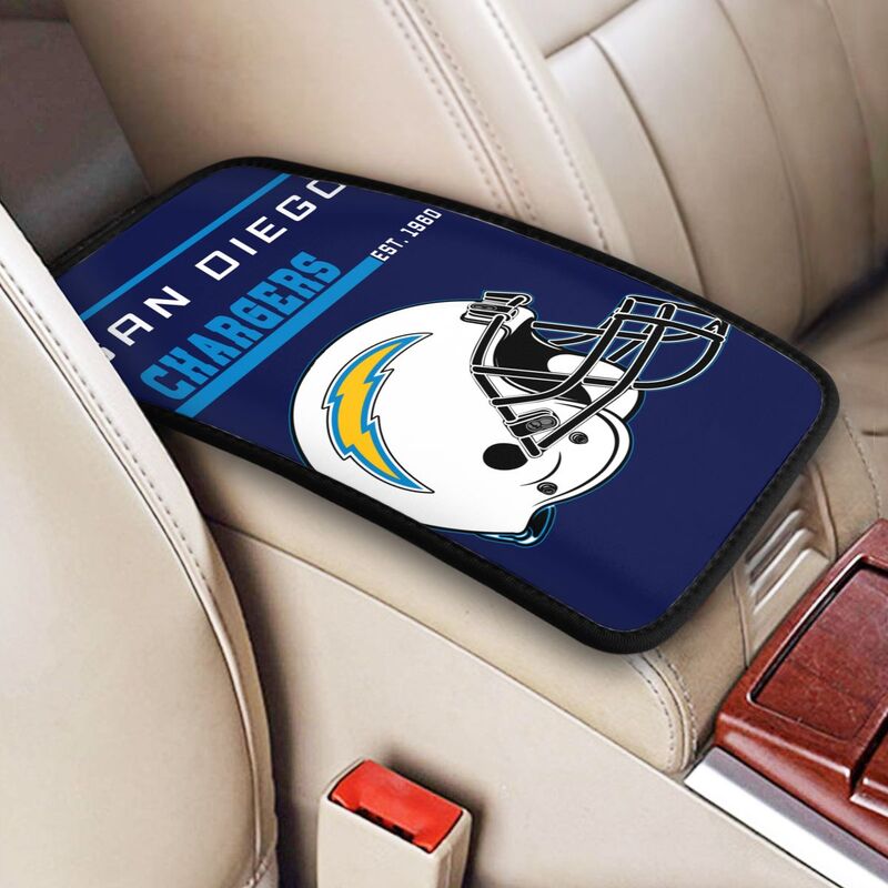 San Diego Chargers Print car armrest box cushion armrest protective cover