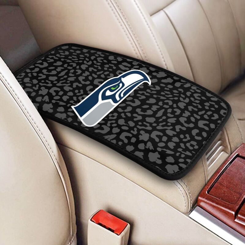 Seattle Seahawks 1 printed Car handrail box cushion Personalized car armrest cover