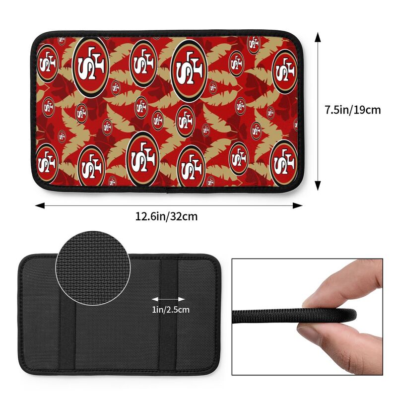 San Francisco 49ers printing Center console armrest pad car armrest protective cover car