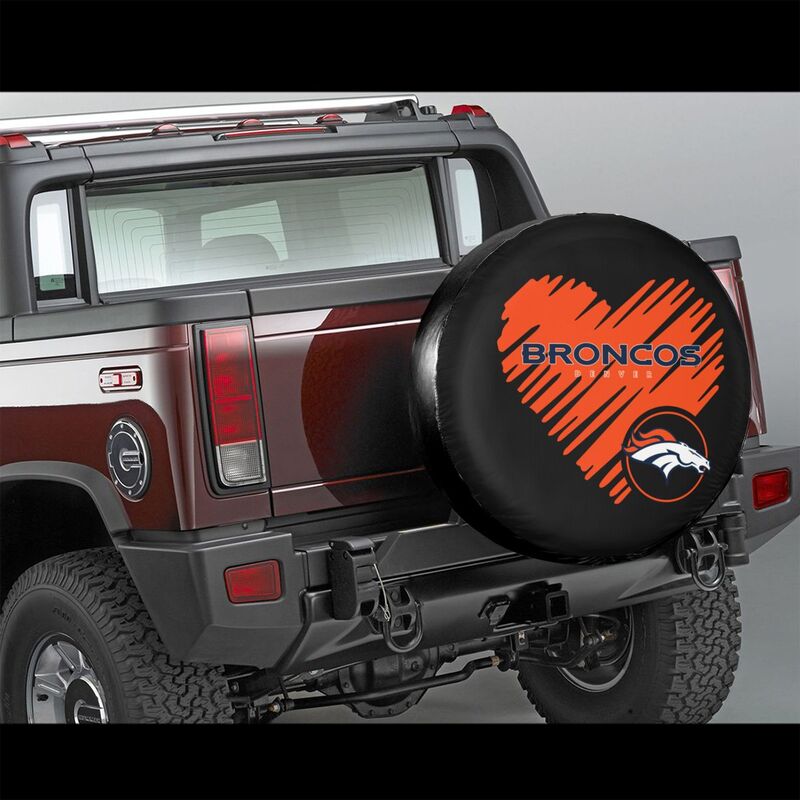 Denver Broncos Printed car spare tire dust protection cover tire protection cover