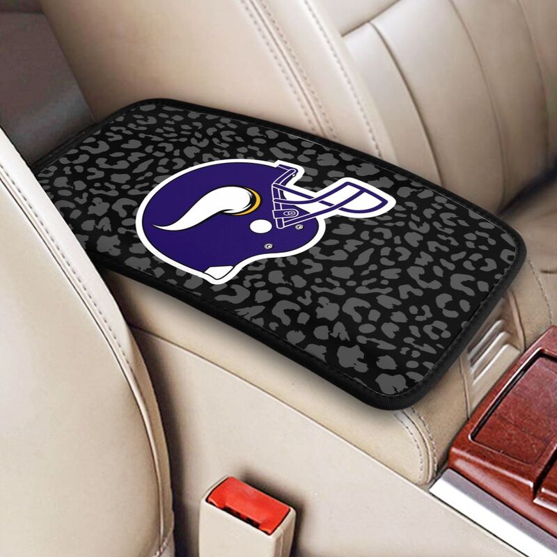 Minnesota Vikings print Car handrail box cushion Personalized car armrest cover