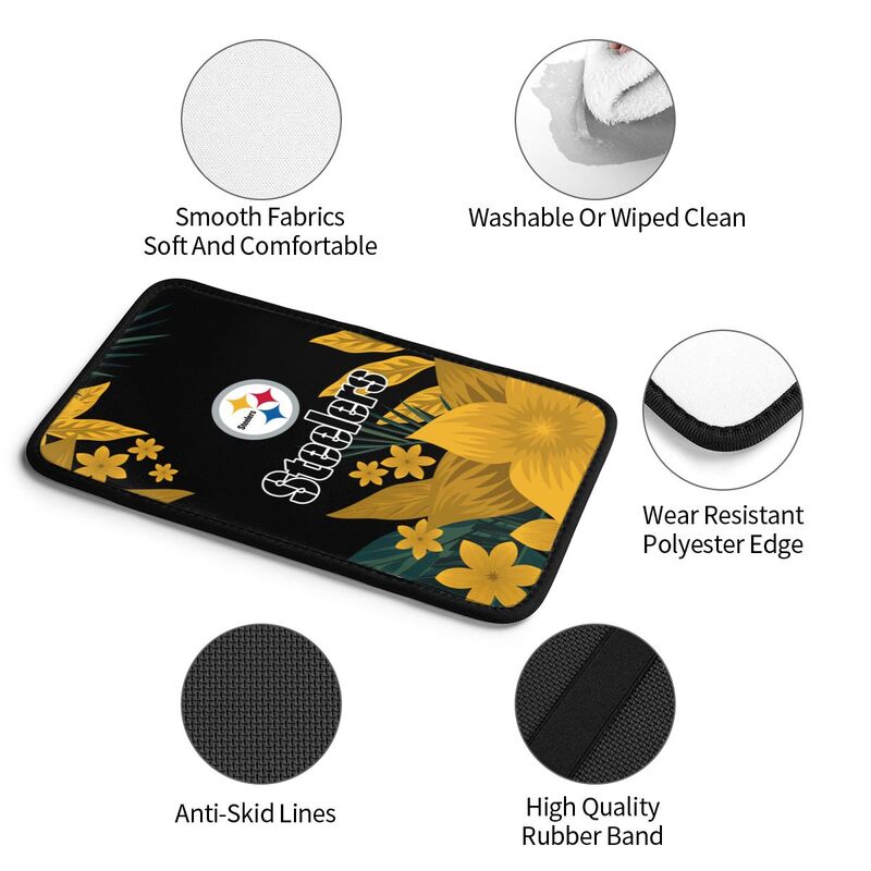 Pittsburgh Steelers Car armrest box protective cover car center console armrest pad